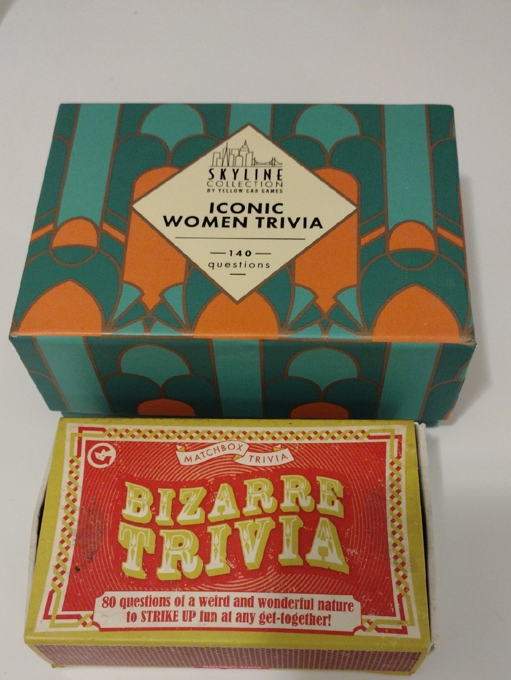 Iconic Women Trivia" Card Set - and Bizarre Trivia Set
